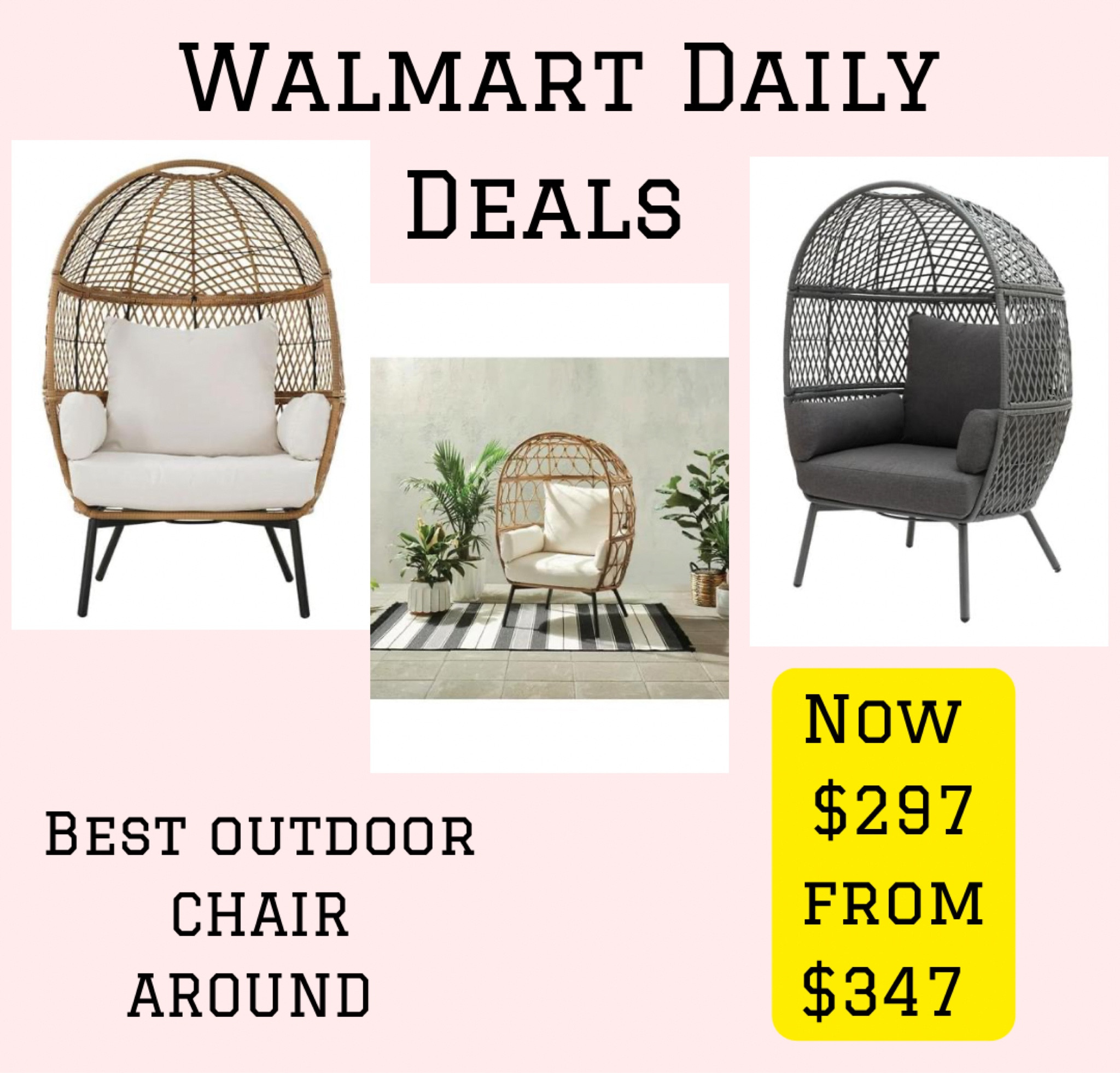 Outdoor beauty now on sale. They have white , grey, tan @walmart

#LTKFind #LTKhome #LTKSeasonal