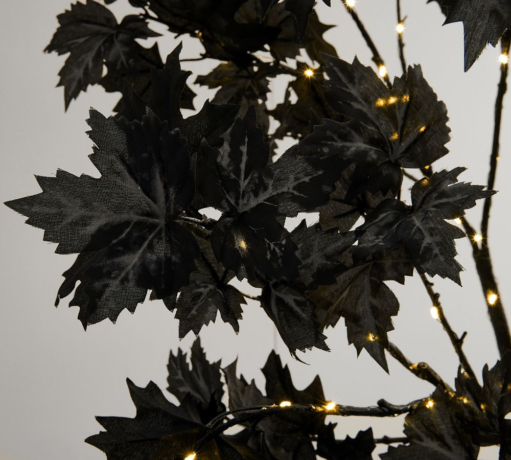 Faux Maple Leaf Lit Branch | Pottery Barn (US)