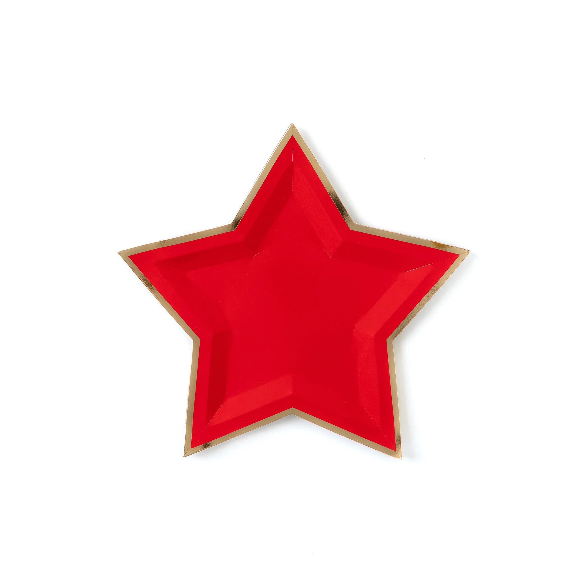 Red Star Paper Plates | My Mind's Eye