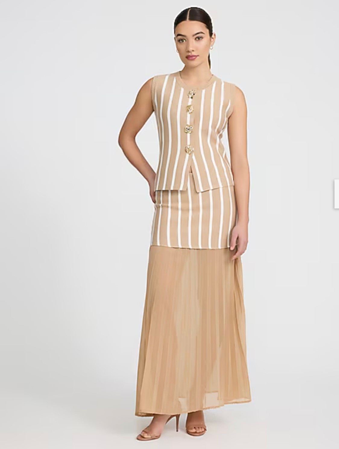 Neutral pieces like this will never go out of style 🤍

This striped set is the definition of effortless elegance. The structured top gives it that polished look, while the flowing skirt adds movement and femininity. It’s one of those outfits that instantly makes you look put-together with very little effort.

Perfect for brunch, church, weddings, or any moment you want to look elevated without doing too much.

Shop this elegant neutral look through my LTK.

Tap the photo in my LTK to shop this look 🤍

Because style doesn’t expire with age — it only gets better.



fashion over 50
over 50 style
timeless style
chic classic outfit
elegant outfit
neutral outfit
sophisticated style
elevated everyday style
modern classic
ageless fashion






#LTKOver40 #LTKWedding #LTKSaleAlert