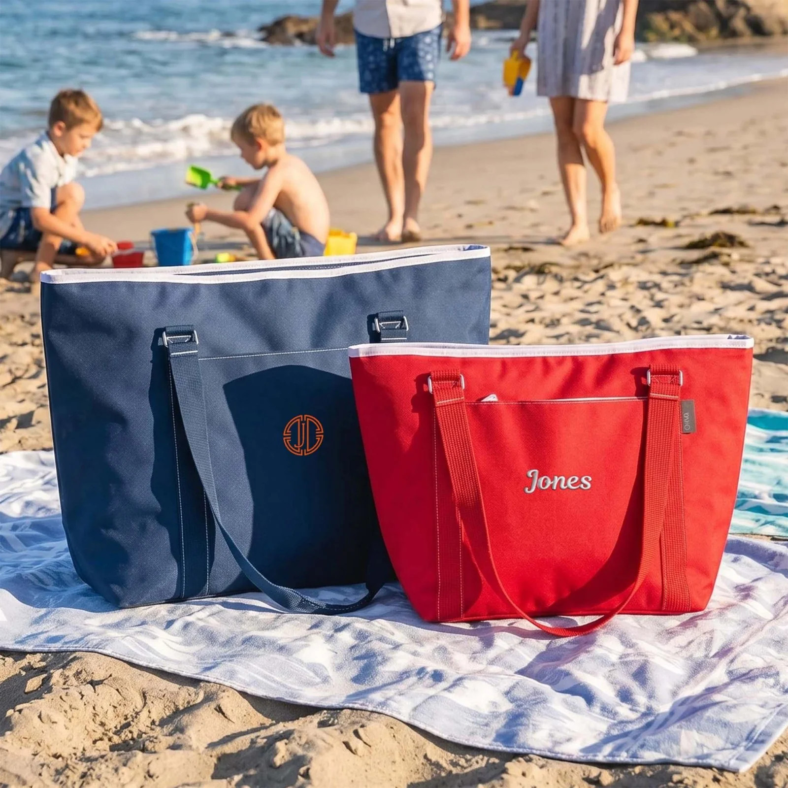 Rothwell 24-48 Can Insulated Cooler Tote Bags | HomeWetBar.com