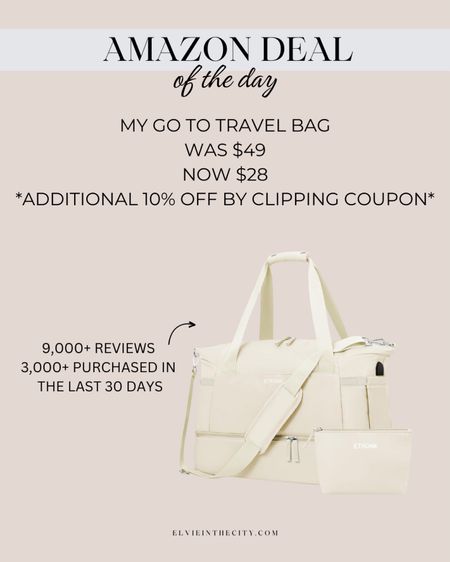 My go to carry on travel bag is on sale today - be sure to click the coupon for an additional 10% off. 

Travel outfit, travel essentials, carry on bag

#LTKfindsunder50 #LTKsalealert #LTKtravel