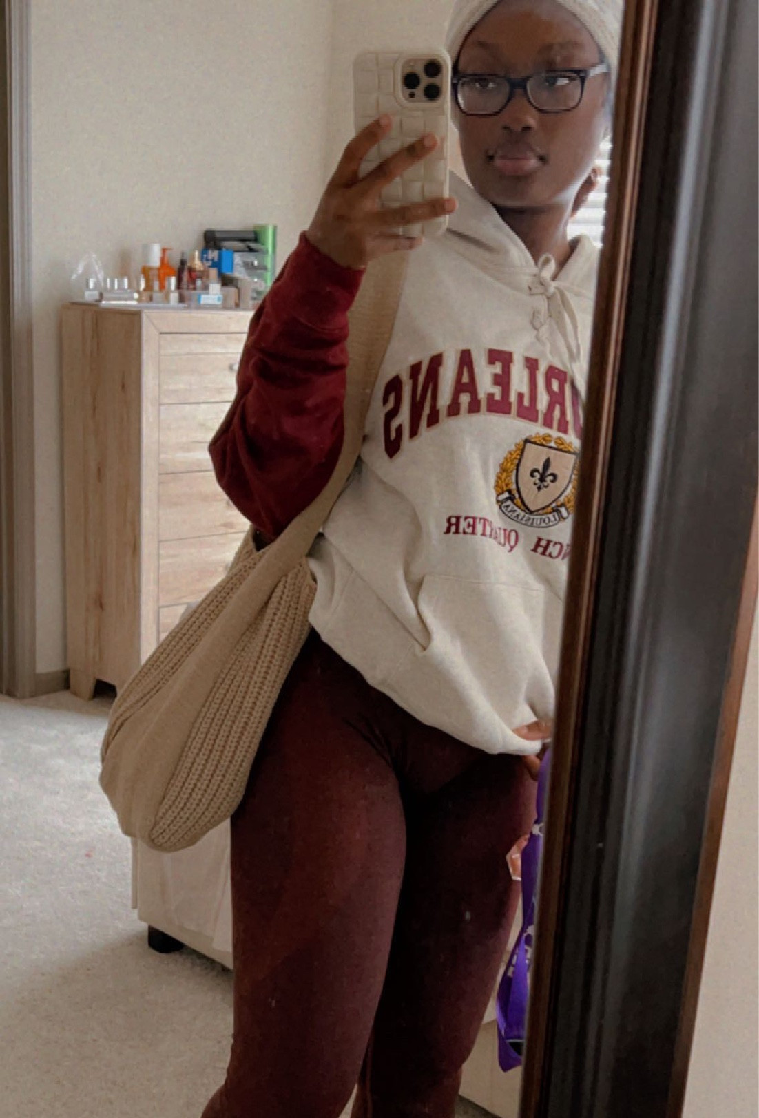 Feeling like a coed in my casual hoodie outfit paired with maroon leggings and Nikes 😊 
Hoodie: Gift shop in Tennessee 
Shoes: Custom
Leggings: Aoxjox on Amazon

Casual outfits, leggings, leggings outfit idea, Nike, hoodie outfits 

#LTKstyletip #LTKunder100