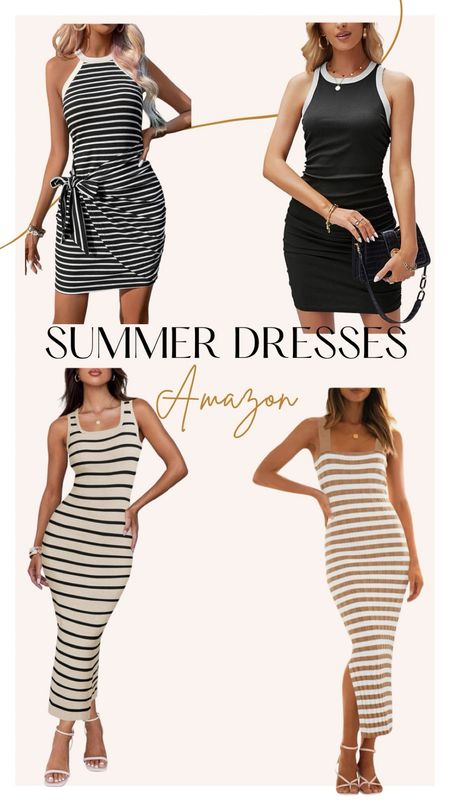 Loving these Amazon dresses for summertime! 

Amazon fashion. Amazon dresses. Summer outfit inspo. Summer dresses. Mini dress. Midi dress. Striped dress  

#LTKSeasonal #LTKStyleTip