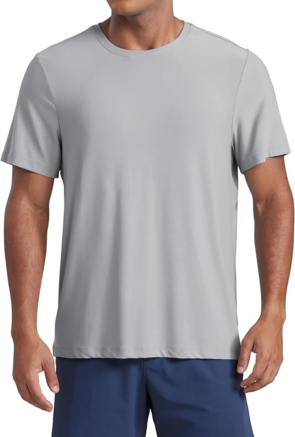 CRZ YOGA Cloudweight Crewneck Shirts for Men - Comfy Lightweight Workout Casual Athletic Short Sl... | Amazon (US)