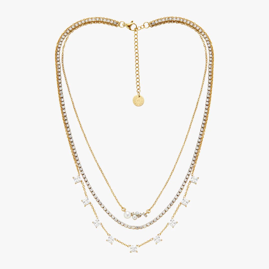 Dainty Scattered Layered Necklace | Victoria Emerson