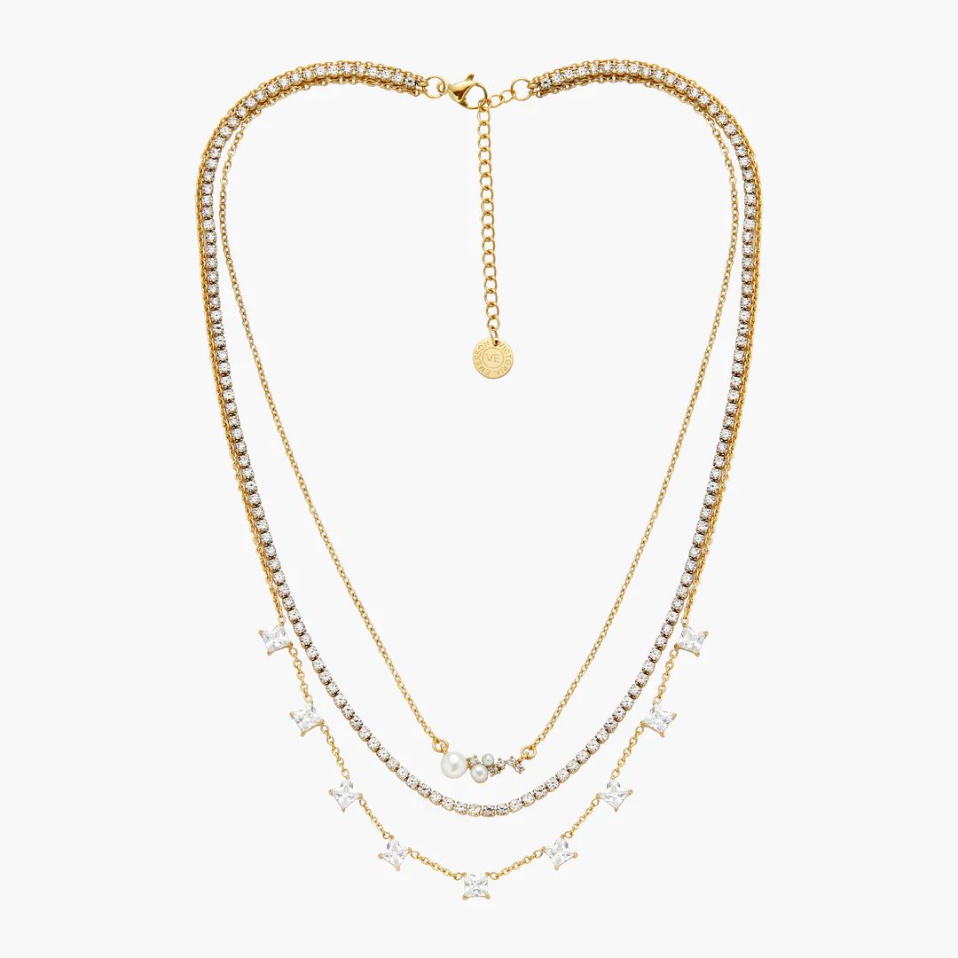 Dainty Scattered Layered Necklace | Victoria Emerson