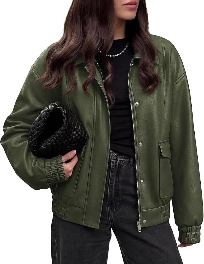BTFBM Faux Leather Jacket Women Fall Clothes 2026 | Amazon (US)