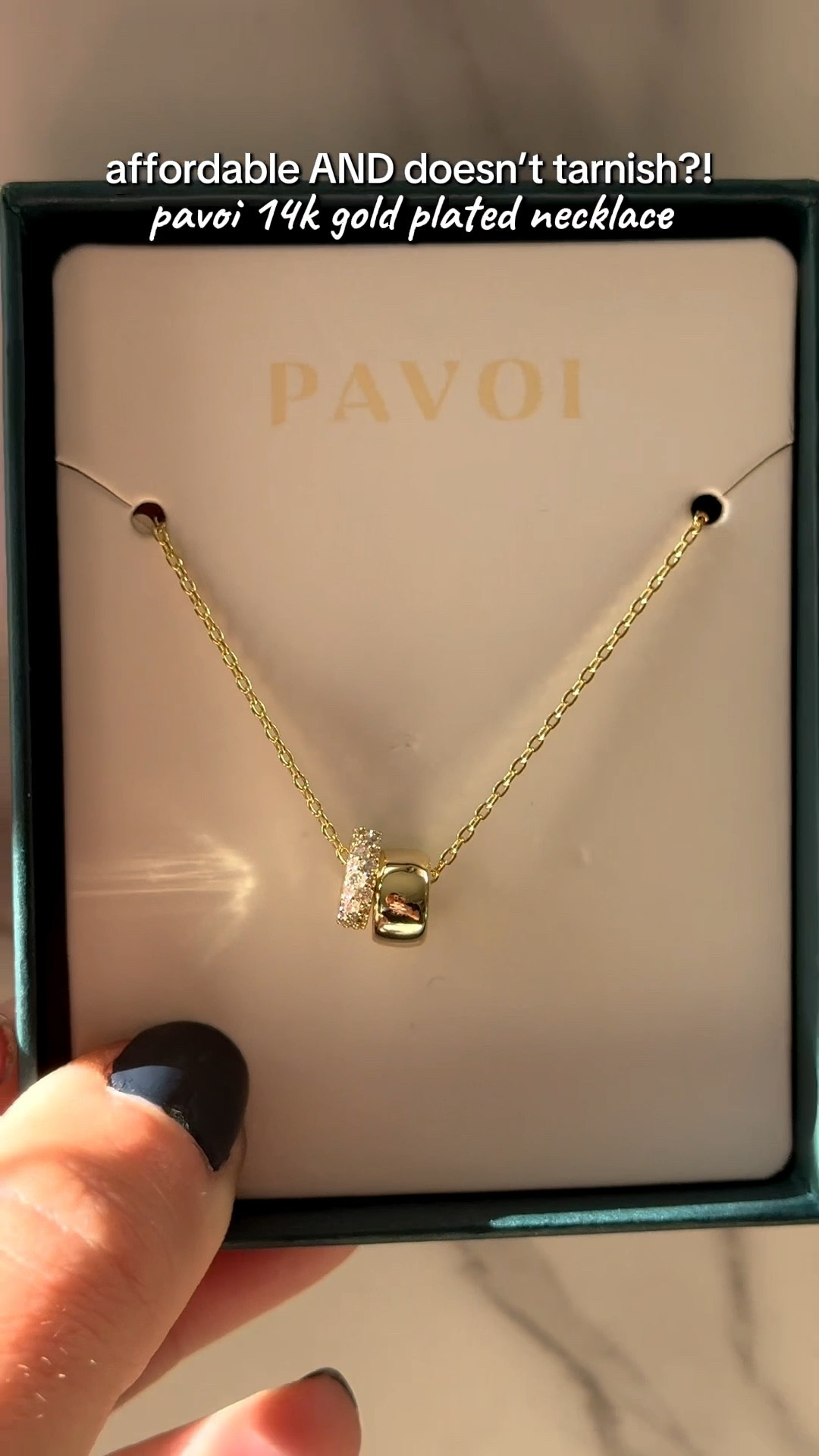 affordable jewelry AND doesn't tarnish?! you just can’t get better than that! I love a dainty necklace, and this one from @PAVOI is so beautiful 💎✨

#pavoi #pavoijewelry #nontarnishjewelry  #affordablejewelry #tiktokshopblackfriday 

#LTKHoliday #LTKGiftGuide #LTKCyberWeek