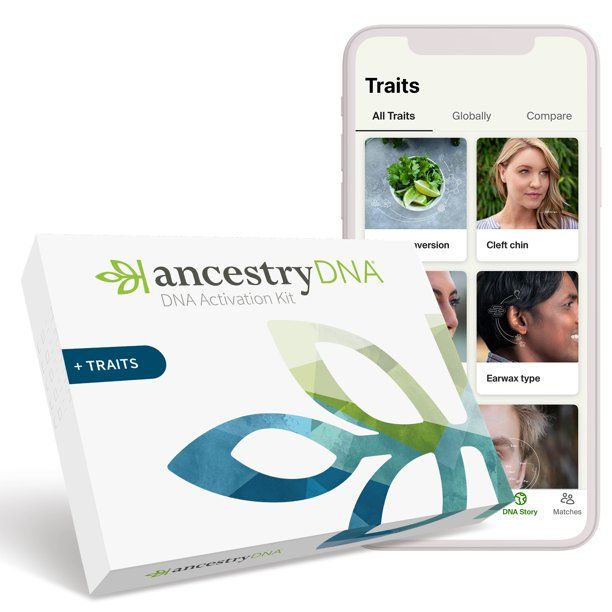 AncestryDNA + Traits: Genetic Ethnicity + Traits Test, AncestryDNA Testing Kit with 35+ Appearanc... | Walmart (US)