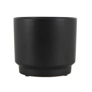 6" Matte Black Round Ceramic Pot by Ashland® | Michaels Stores