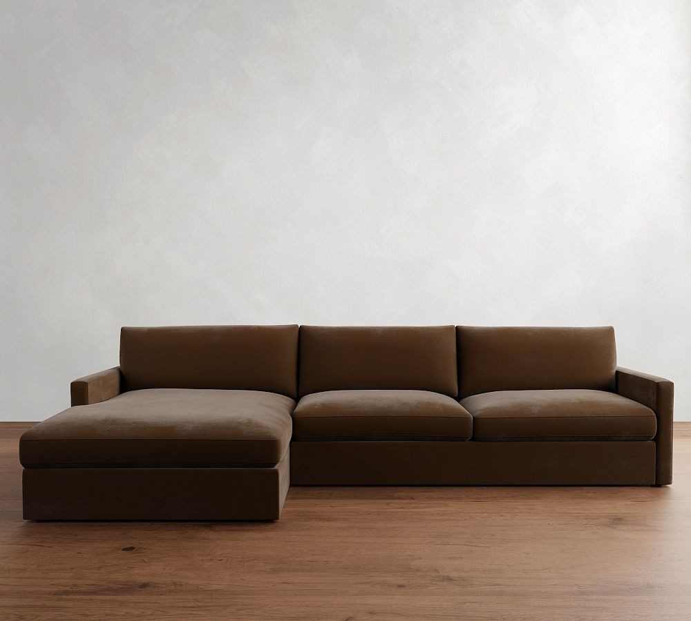 Westwood Slim Arm Deep Seat Chaise Sectional (125" - 143") | Pottery Barn (US)