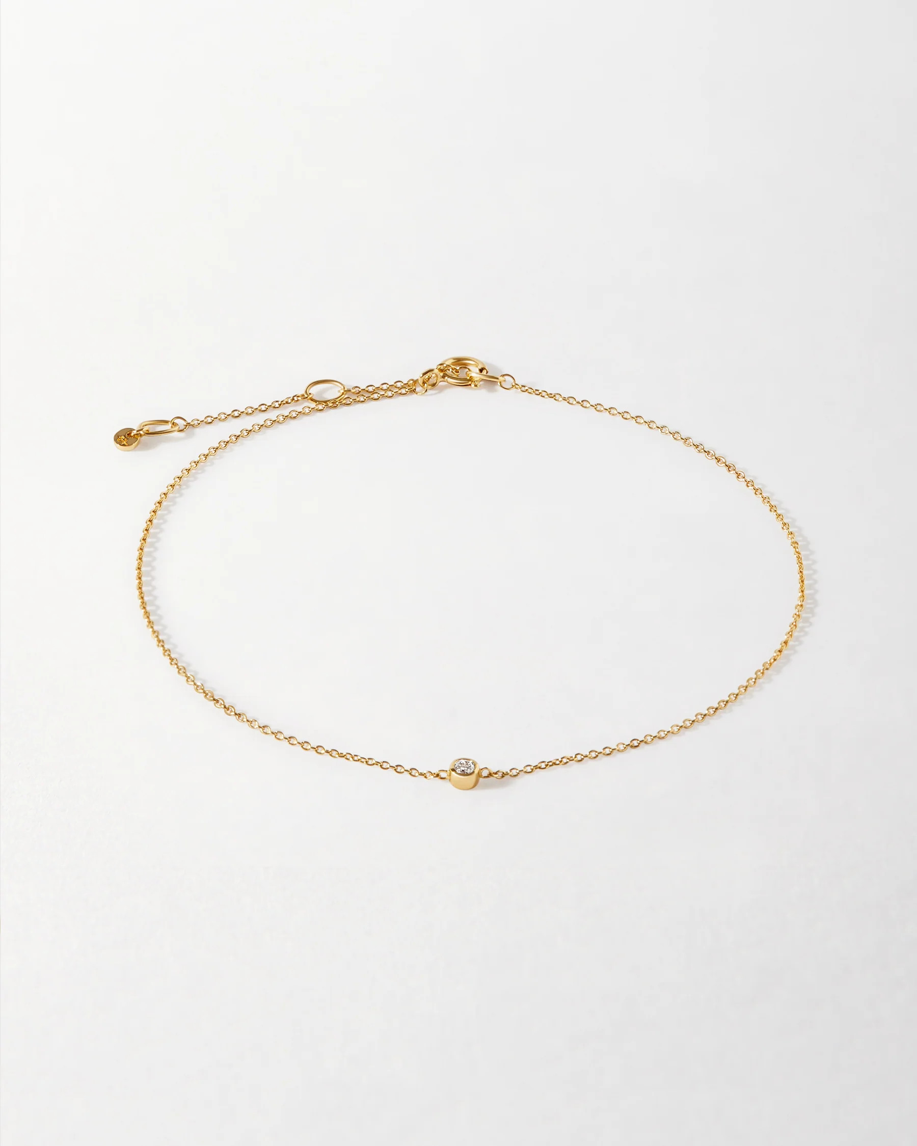 Solitaire Diamond Bracelet - Yellow Gold | Edge of Ember Ltd