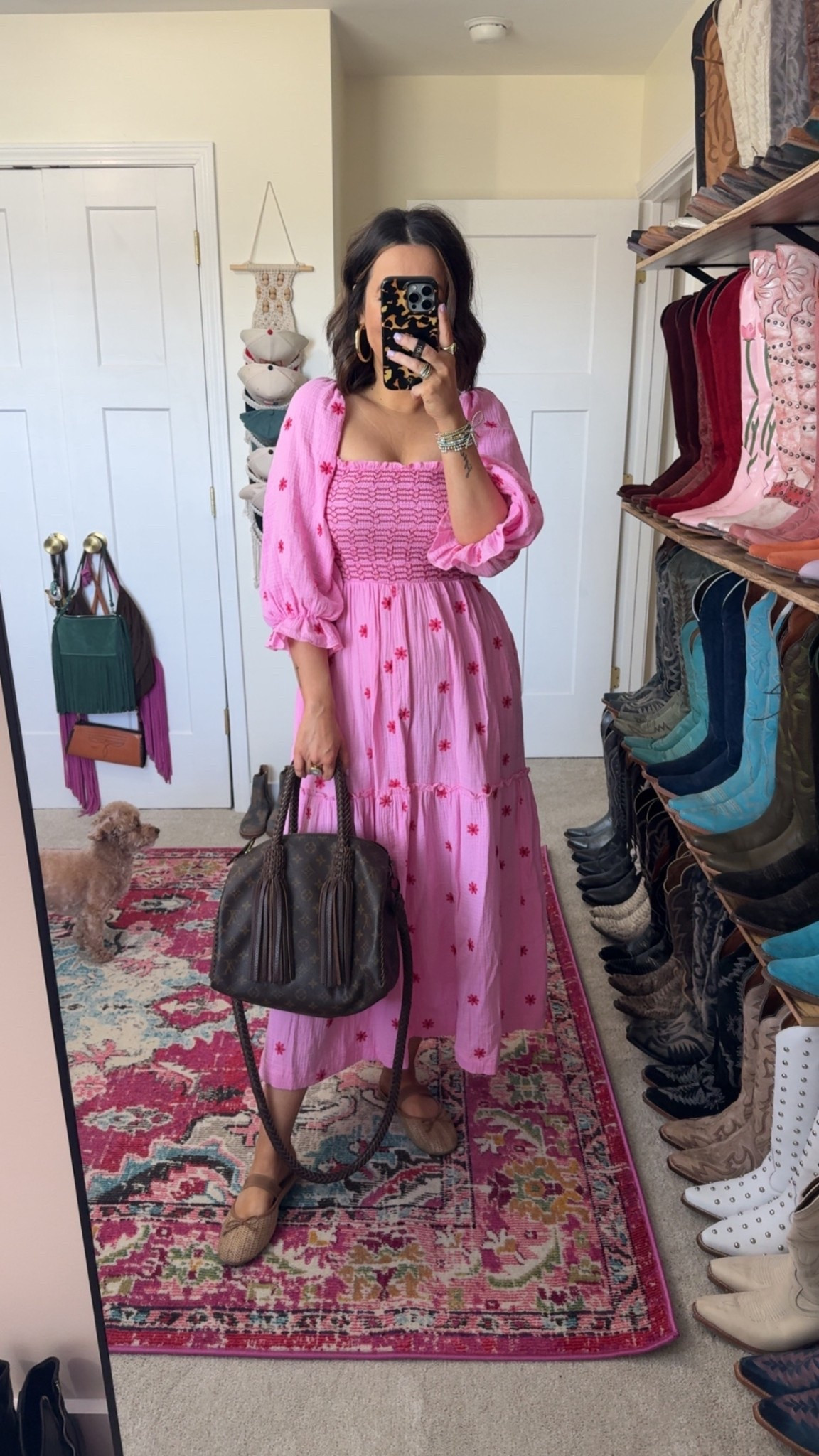 Easter dress - maxi dress - Amazon spring dress - Target sandal ballet flats / my bag info is on my Instagram 

#LTKdayinmylife #LTKgrwm #LTKootd