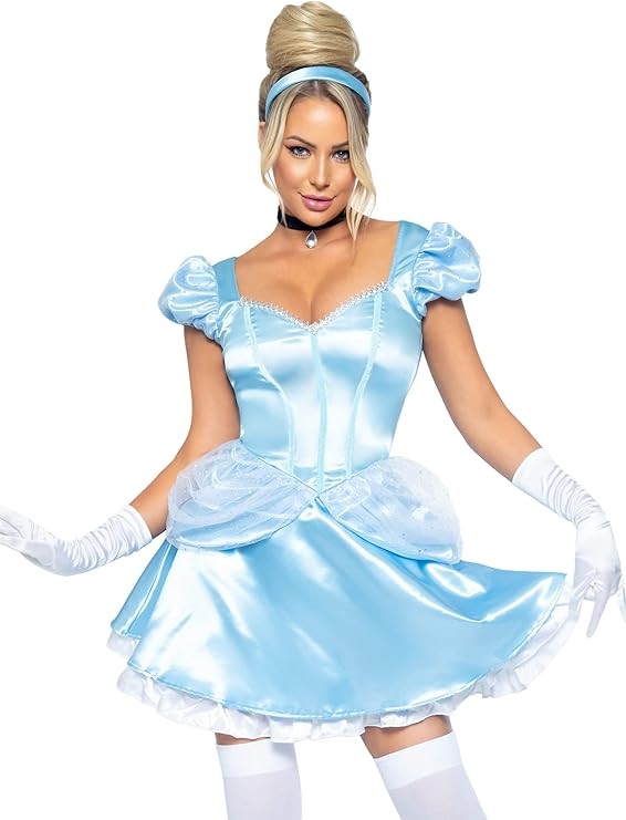Leg Avenue Women's 3 Pc Storybook Cinderella Costume | Amazon (US)