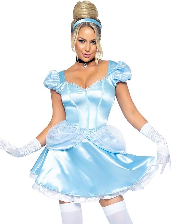 Leg Avenue Women's 3 Pc Storybook Cinderella Costume | Amazon (US)