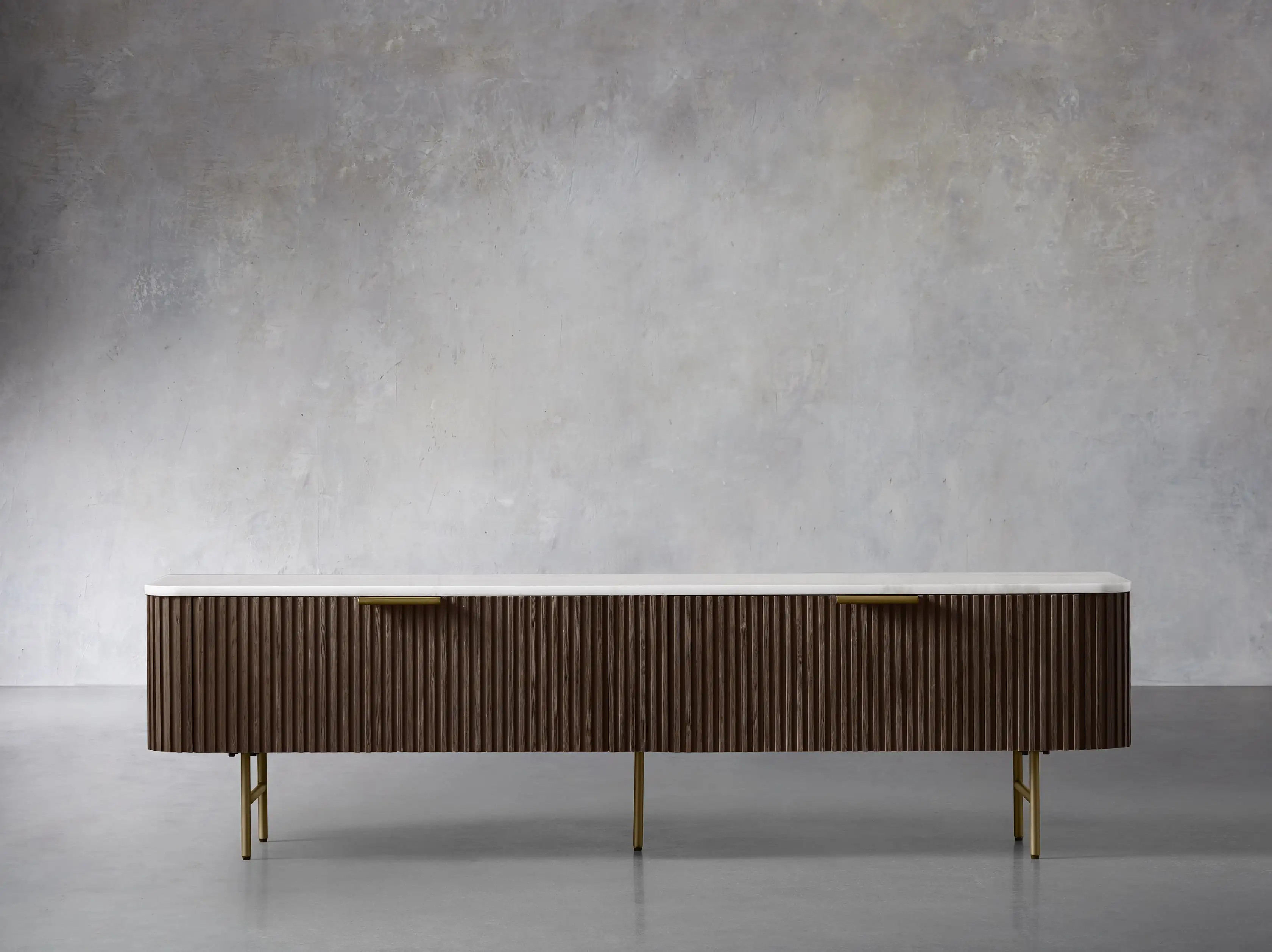 Finnley Low Media Console | Arhaus