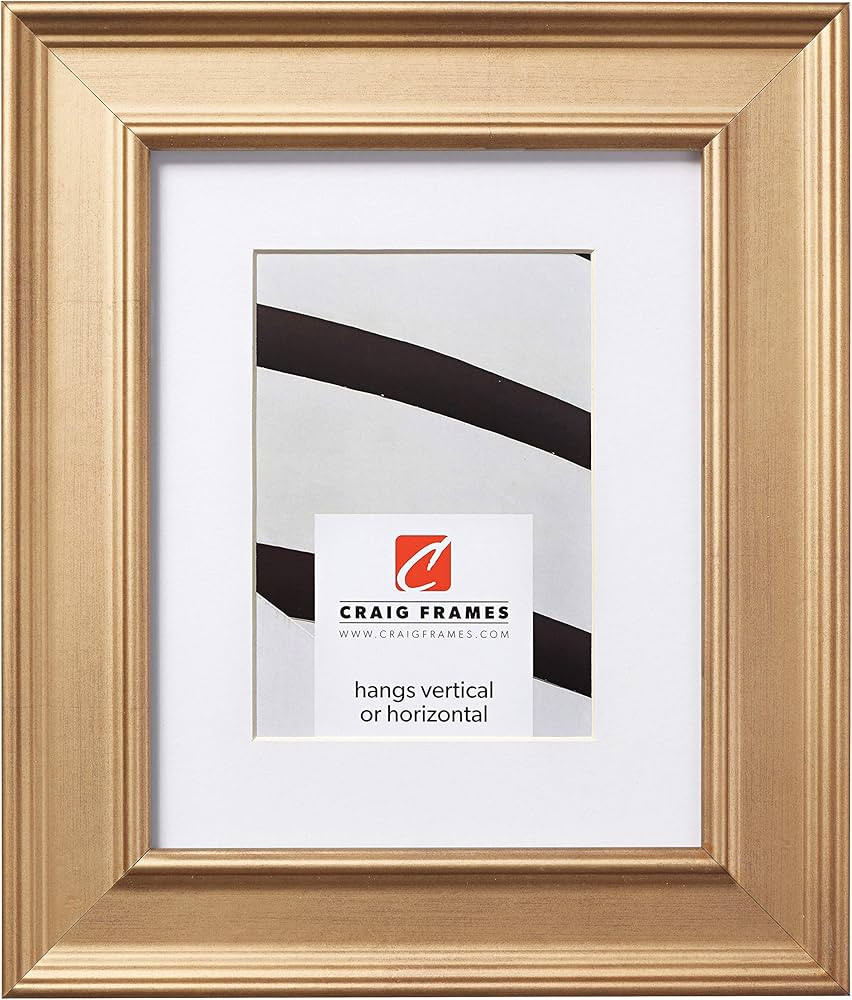 Craig Frames Revival, 18 x 24 Inch Distressed Gold Picture Frame Matted to Display a 12 x 18 Inch... | Amazon (US)