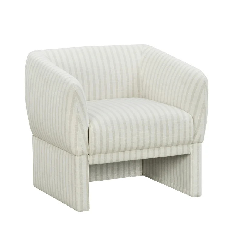 Beautiful Neutral Stripe Accent Chair | Walmart (US)