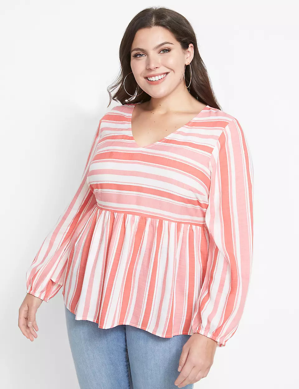 V-Neck Babydoll Top | Lane Bryant (US)