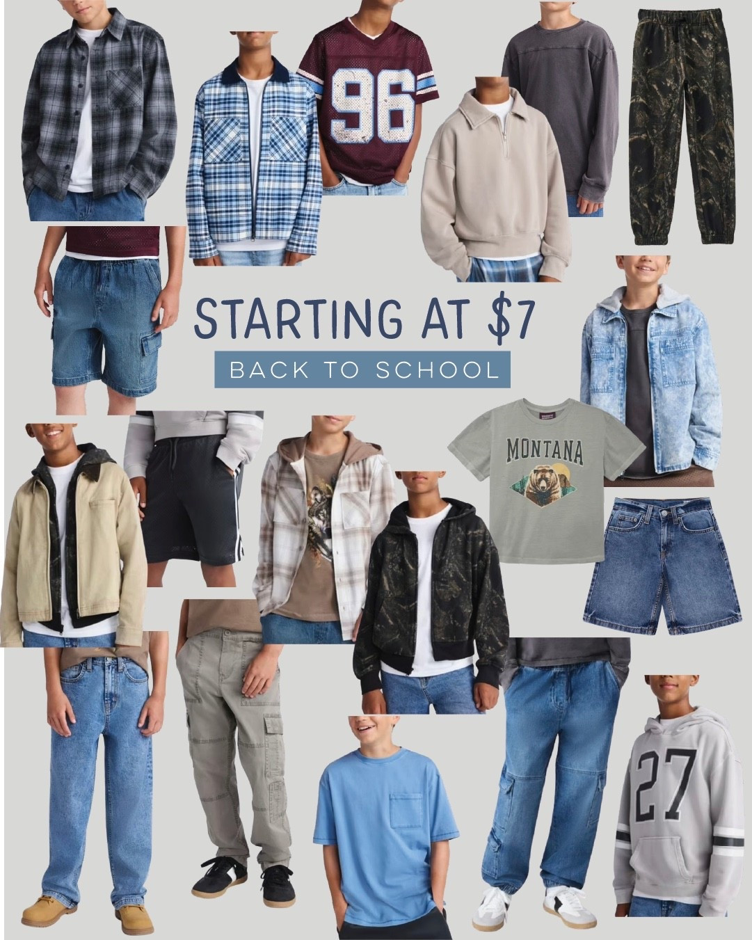Big style. Small prices. These boys’ school essentials start at $7 and are perfect for mixing, matching, and layering.

#BackToSchoolStyle #BoyMomFinds #SchoolReady


#LTKFindsUnder50 #LTKFamily #LTKKids