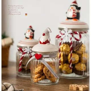 Christmas Glass Canister | YesStyle Global