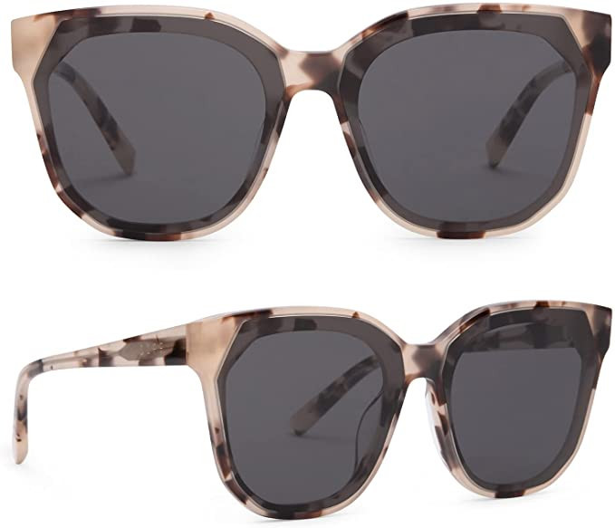 DIFF Eyewear Gia Designer Oversized Sunglasses for Women 100% UVA/UVB, Tortoise Frames | Amazon (US)