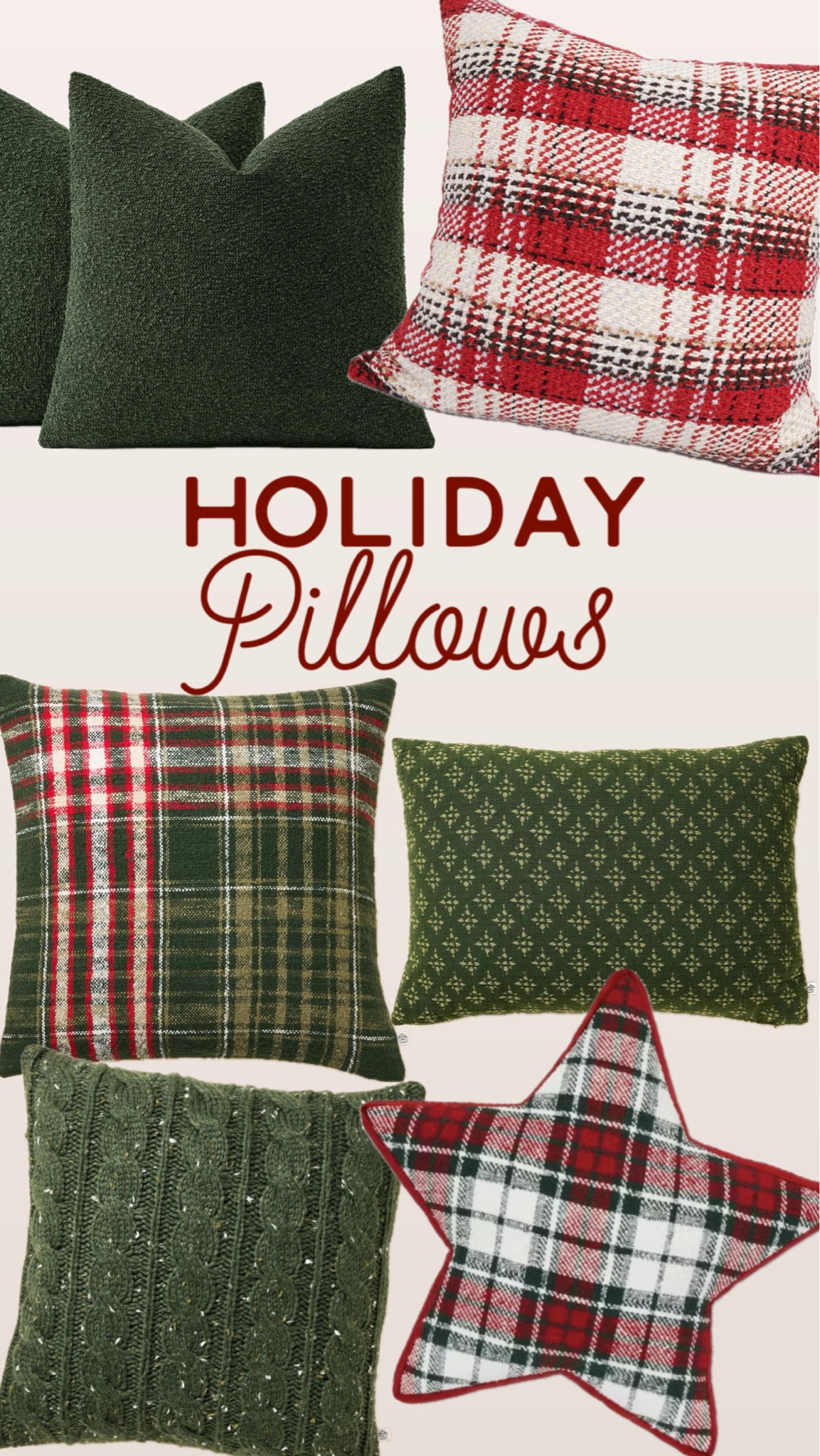 I love the traditional Christmas colors, quality textures, and  classic patterns in these pillows & covers this year! I mixed and matched them all, choosing the splurges and the savings. 
Christmas decor |  Christmas pillows 

#LTKHoliday #LTKHome #LTKSeasonal