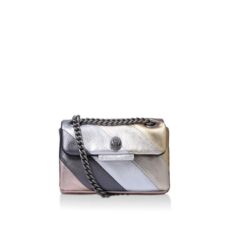 LEATHER MINI KENSINGTON Metallic Shoulder Bag by KURT GEIGER LONDON | Kurt Geiger (Global)