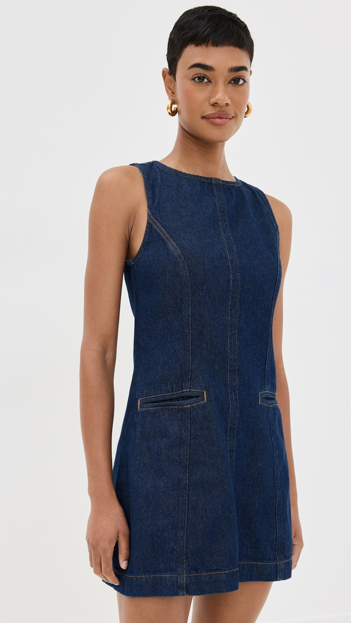 Citron Denim Mini Dress | Shopbop