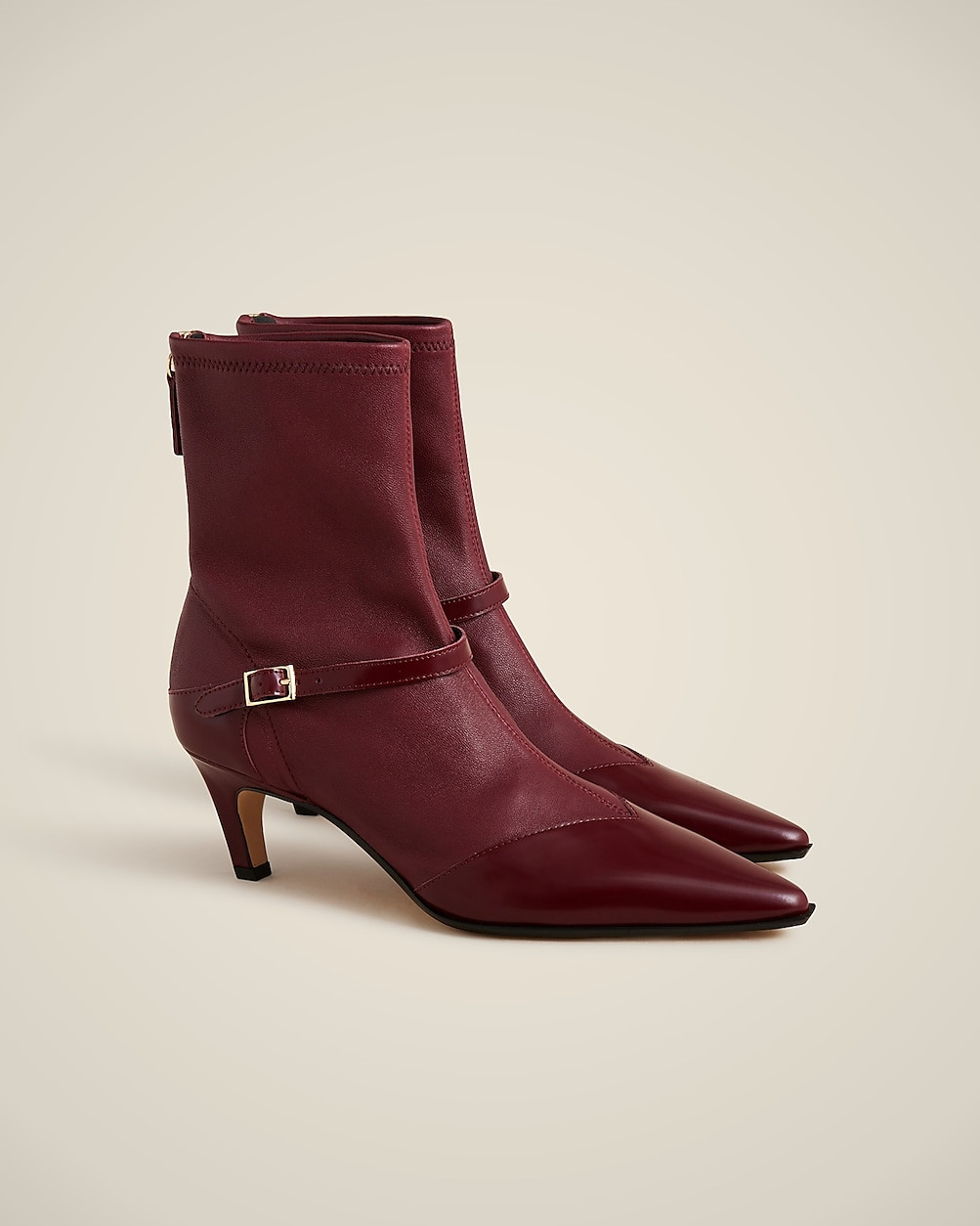 New Stevie buckle ankle boots in stretch leather | J. Crew US