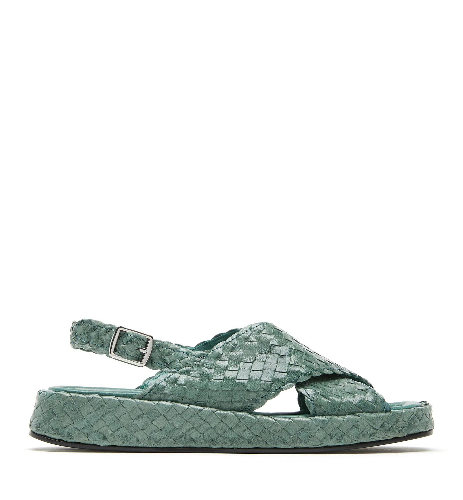 PEDRA WOVEN LEATHER SANDAL | La Canadienne