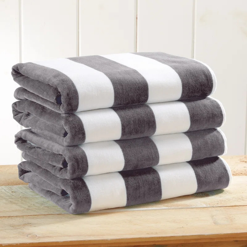 Lowery 4 Piece 100% Cotton Beach Towel Set | Wayfair North America