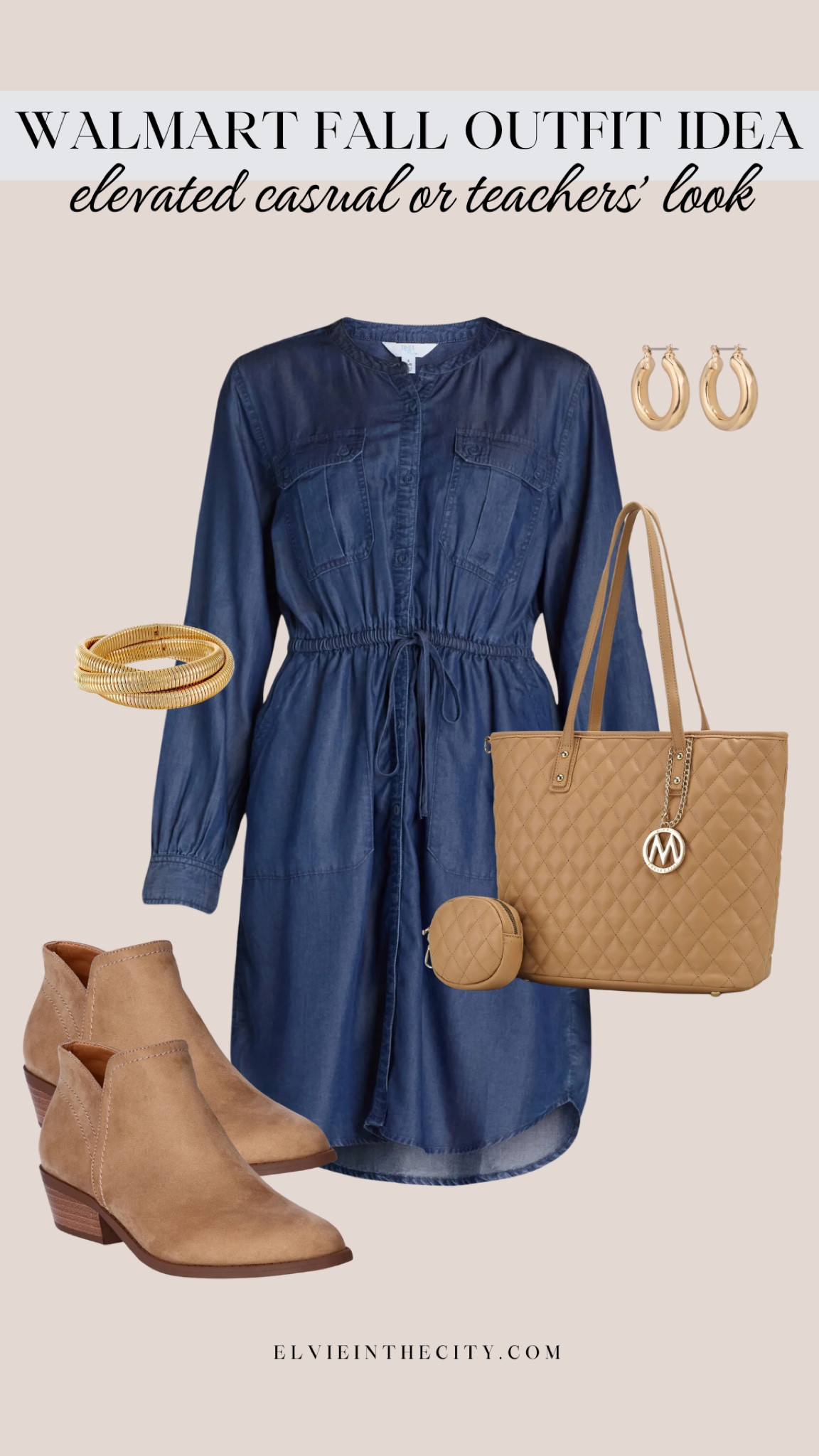 This fall outfit idea from Walmart is perfect as an elevated casual look or a teacher’s outfit. I’ve paired it with tan booties, a tan tote bag, gold hoop earrings, and a gold bracelet.

Ootd, teacher outfit, fall outfit, fall transition, casual dress, fashion over 40, Walmart fashion

#LTKOver40 #LTKStyleTip #LTKFindsUnder50