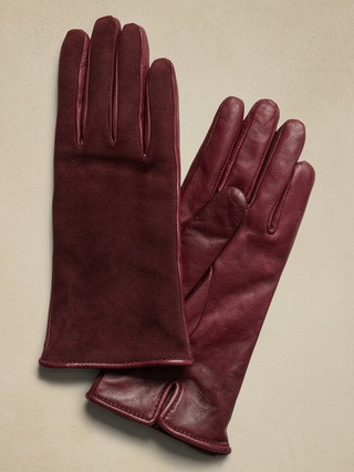 Mary Leather & Suede Gloves | Gianni | Banana Republic (US)