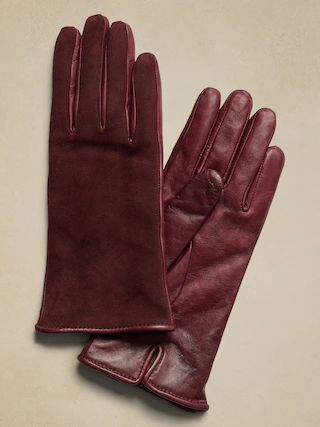 Mary Leather & Suede Gloves | Gianni | Banana Republic (US)