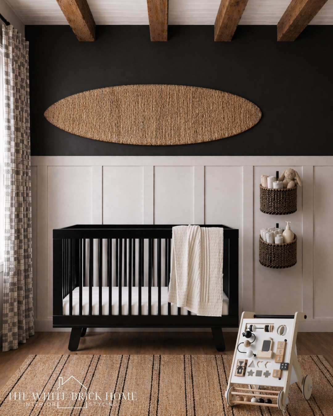 Modern meets cozy - this coastal nursery bends warm textures, bold contrast, and timeless design for an elevated room. 
🖤🖤
Nursery, nursery design, coastal nursery, coastal nursery ideas, surf room, surf nursery, nursery rug, nursery furniture, crib, nursery ideas, coastal nursery, nursery design, black and white nursery, nursery decor, home ideas, nursery ideas, black and white nursery, black and white nursery decor, dig board decor, modern nursery, modern design, home decor, nursery ideas, gender neutral nursery, modern nursery, wayfair, pottery barn 




#LTKHome #LTKBaby #LTKBump