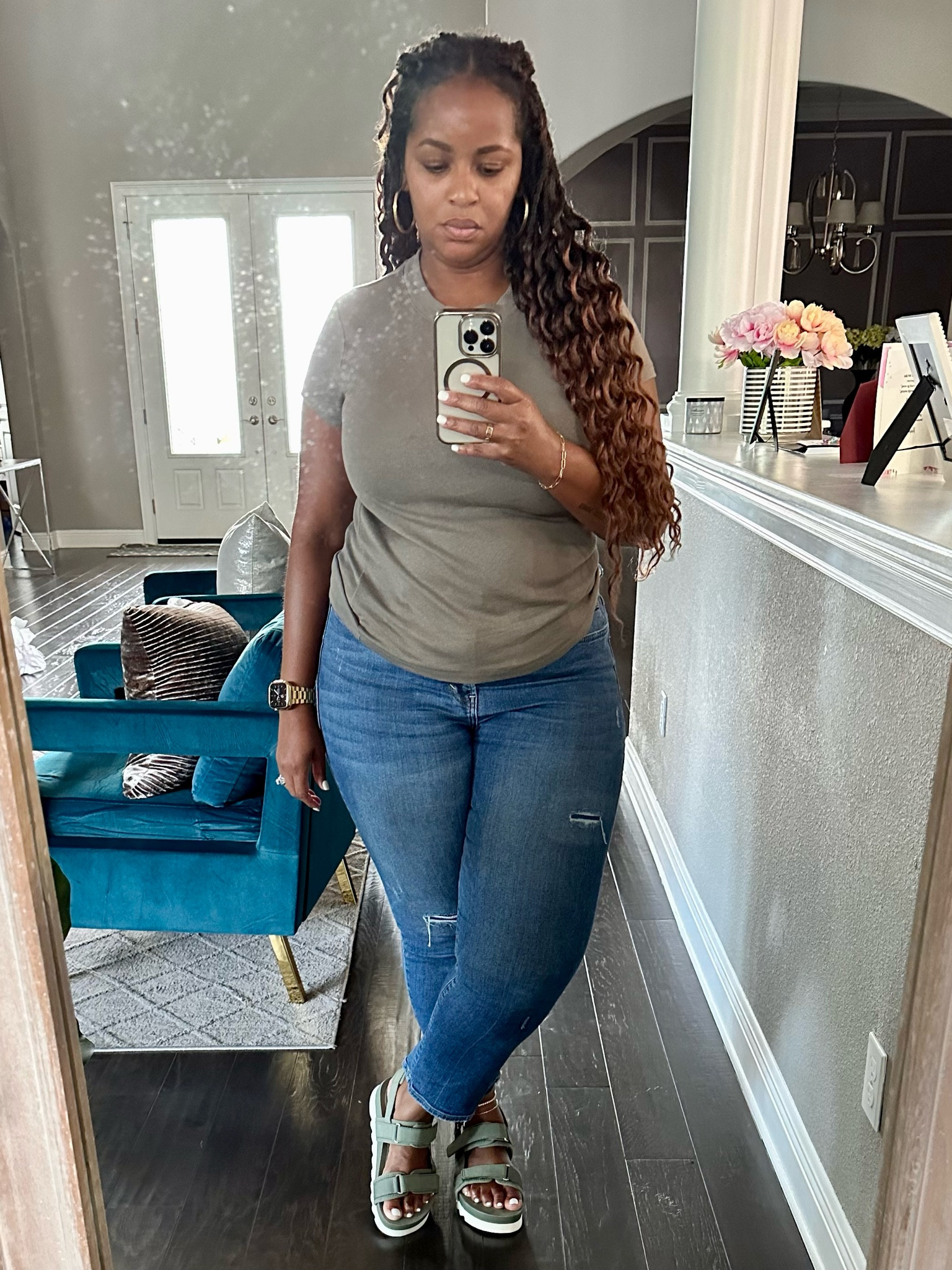 These shoes make me feel like I am walking on clouds! 😍 I definitely see me wearing these a lot when I need to be outside in this heat! Even better since I got them on a big sale! I also got them in the Sunrise Multicolor. True to size  

#LTKshoecrush #LTKFind #LTKsalealert