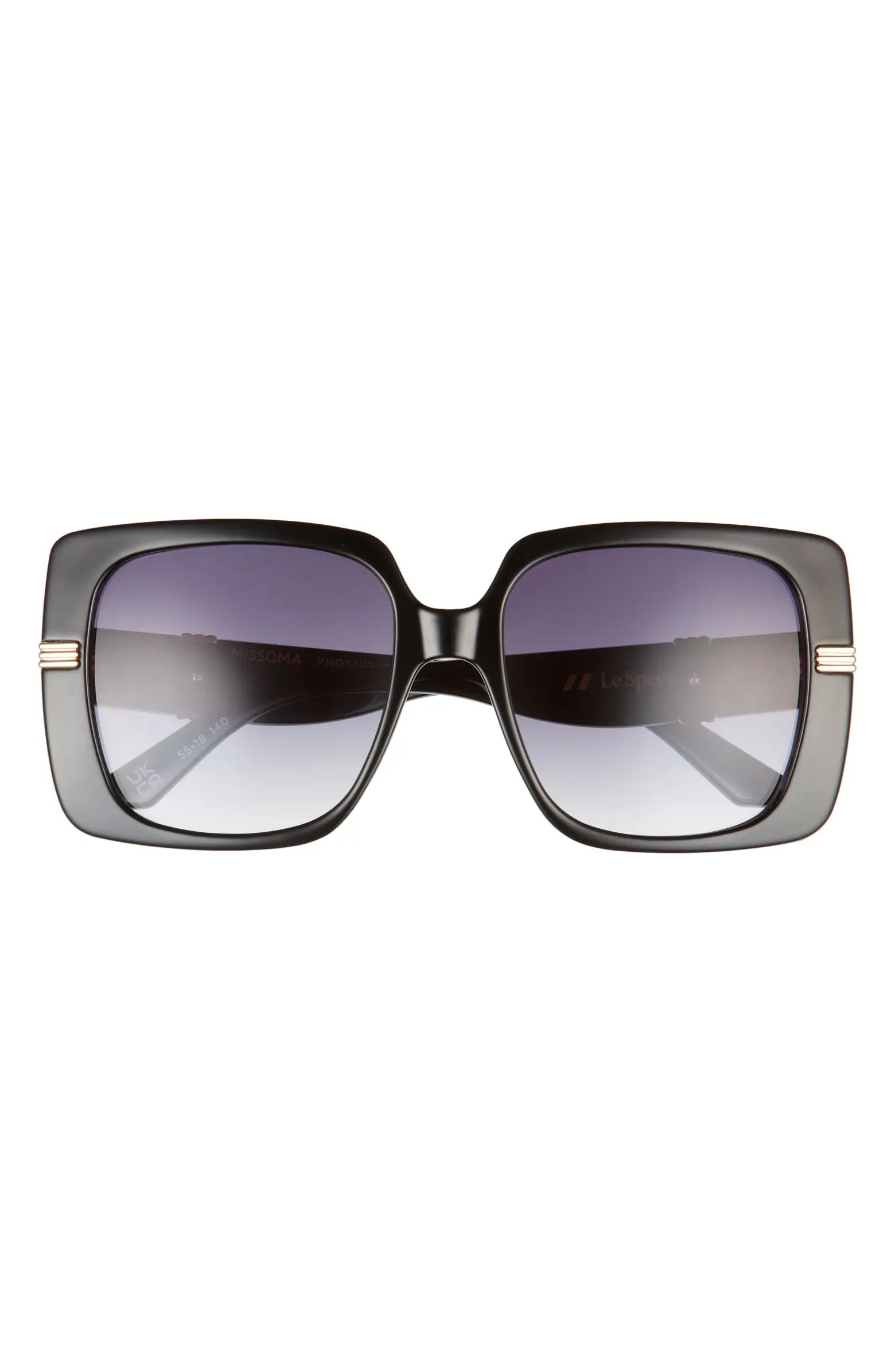 Le Specs Phoenix Ridge 55mm Gradient Square Sunglasses | Nordstrom | Nordstrom