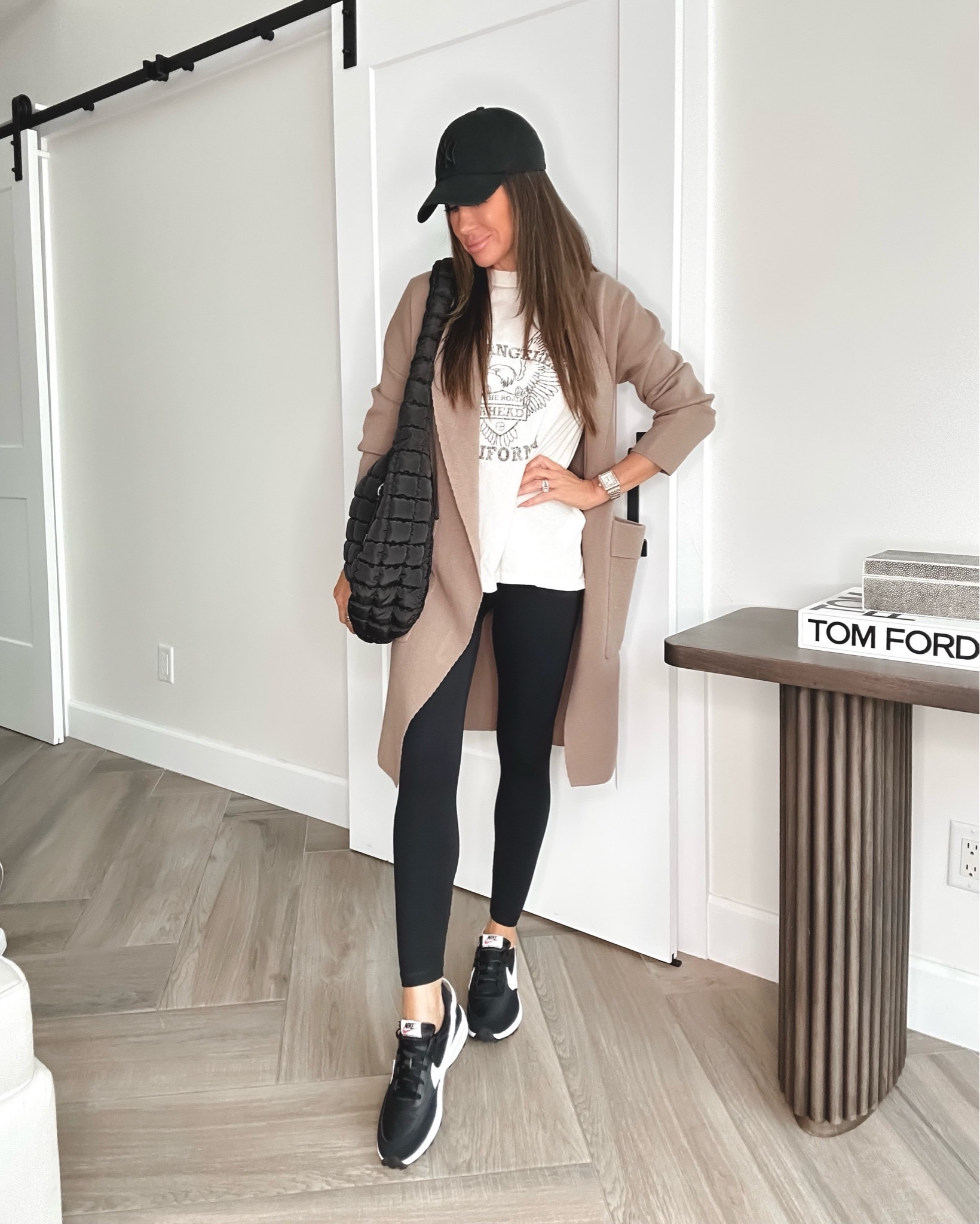 Nike sneakers 25% with code CYBER
Amazon casual outfit, travel style
Buttery soft leggings sz small
Fav cardigan! Sz small
Tarte Code: KIM
T-shirt sz medium 
Sneakers tts 
Free people slouchy bag
@liveloveblank Amazon finds 
Follow my shop @liveloveblank
#ltkfind



#LTKover40 #LTKSeasonal #LTKstyletip