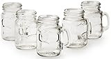 Circleware 66993 Simply Mason Jar Mug Shot Glasses with Handle Set of 6, Party Home Entertainment Di | Amazon (US)