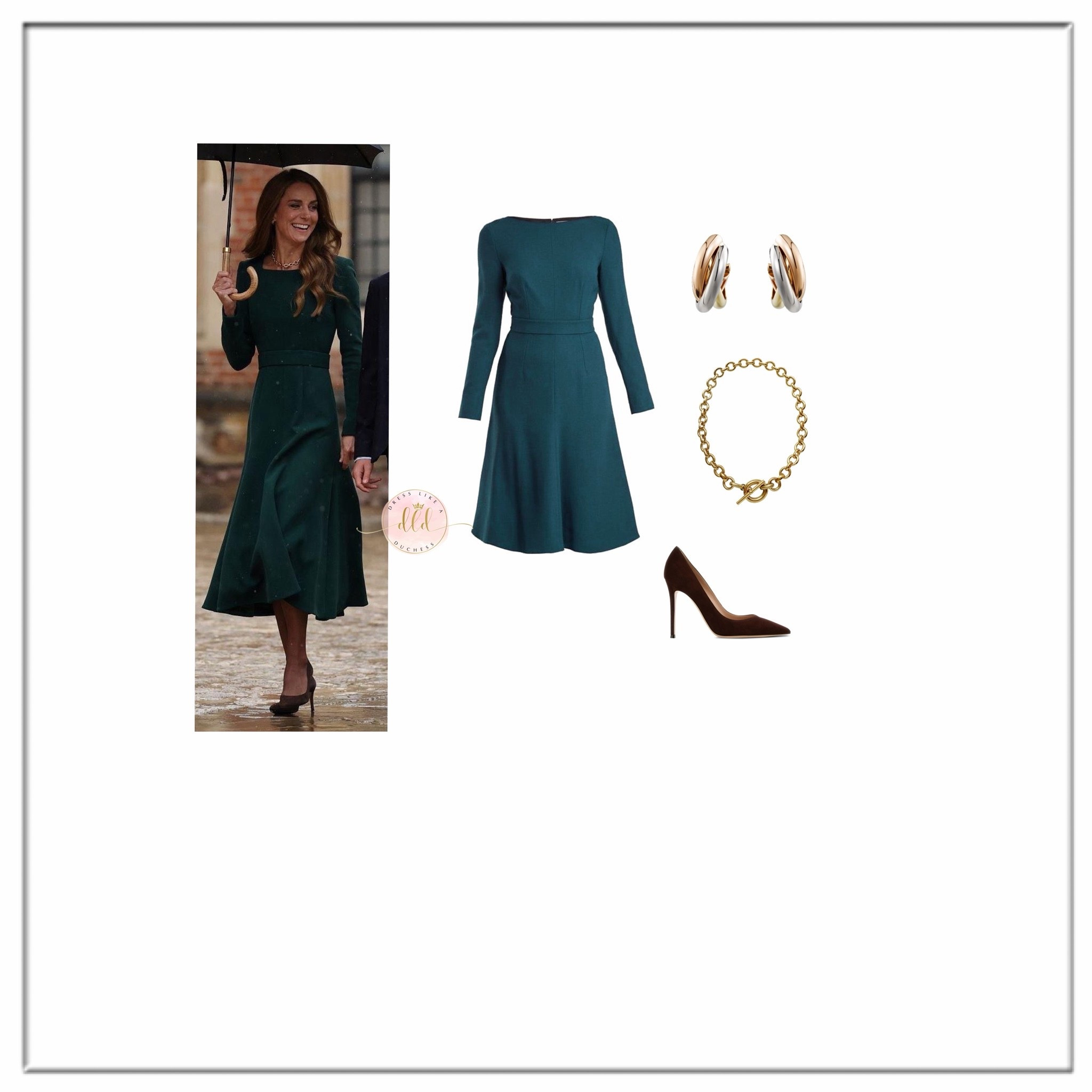9/8/26 Kate Middleton takes Prince George to his first day at Eton College wearing Emilia Wickstead dress