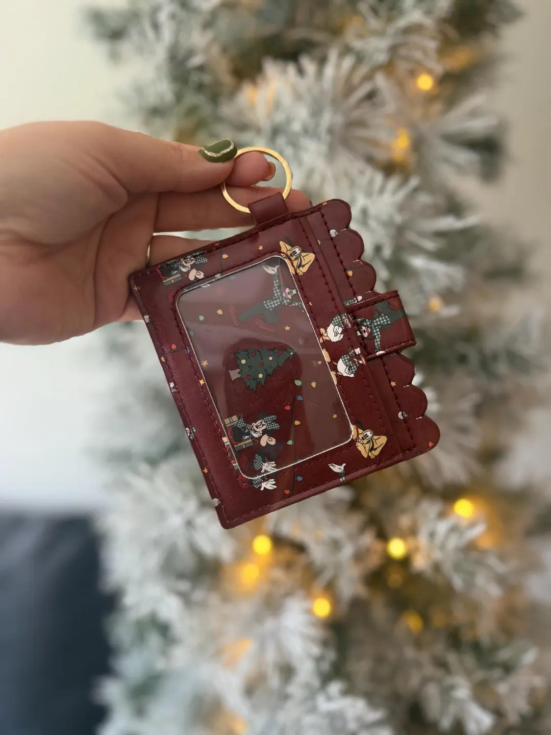 Christmas at the Park Scalloped ID Wallet – Holiday Card Holder / Keychain Wallet - Etsy | Etsy (US)