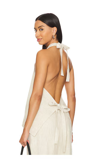 Hills Halter Top in Oatmeal | Revolve Clothing (Global)