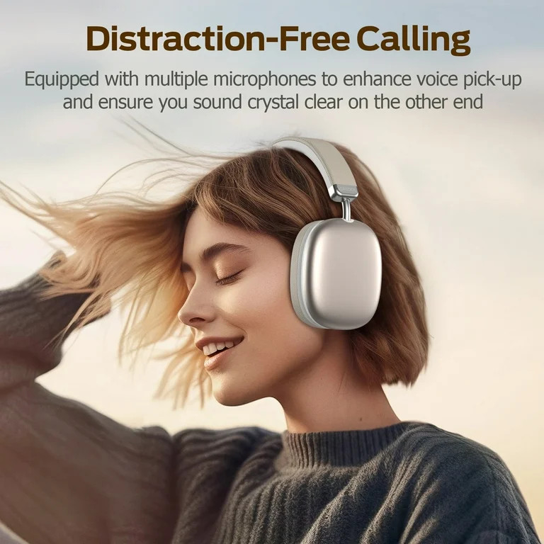 Bluetooth Headphones Over Ear, 65Hrs Playtime Wireless Headphones,Bass Boosted by 90%,Lightweight... | Walmart (US)