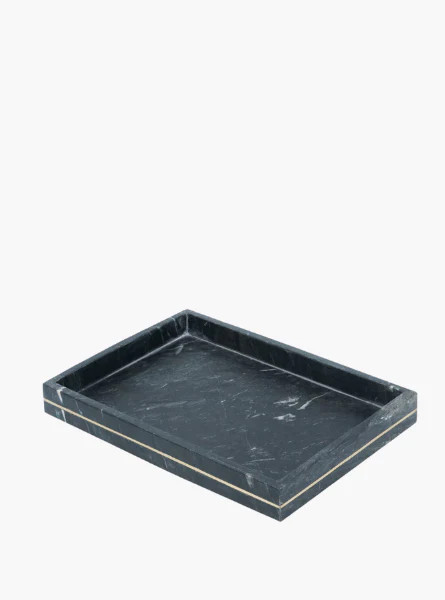 Marble Tray with Brass Inlay | The Style Edit Collective