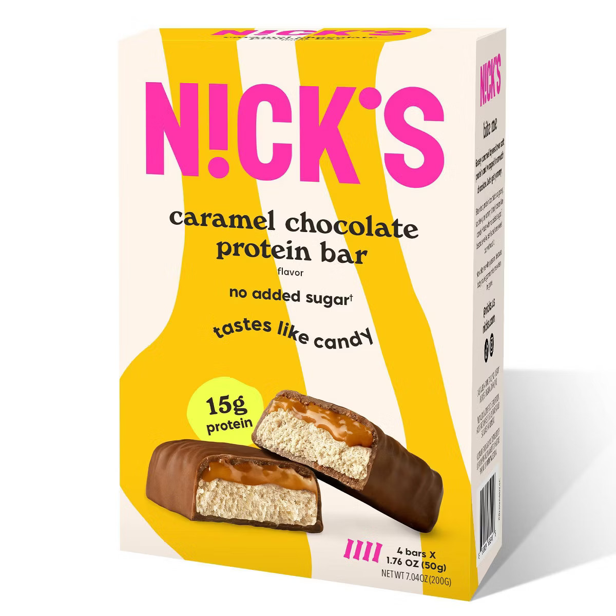 Nick's Caramel Chocolate Protein Bars - 4ct | Target