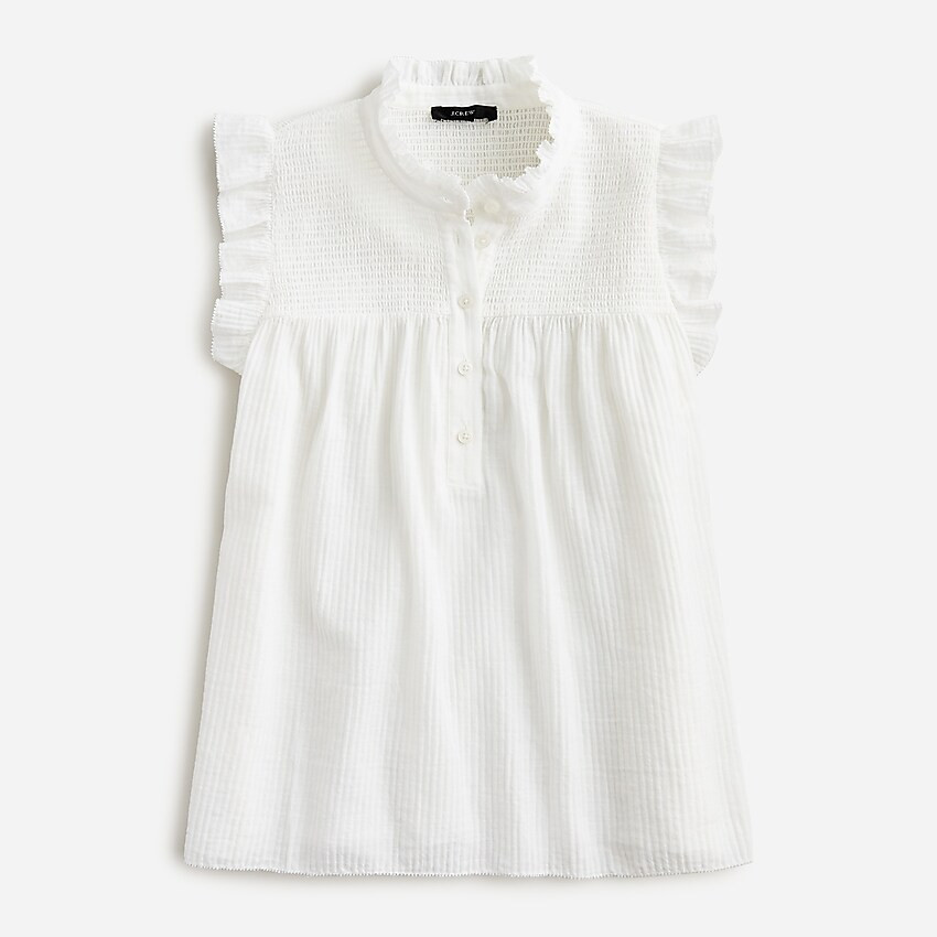 Garden top in soft gauze | J. Crew US