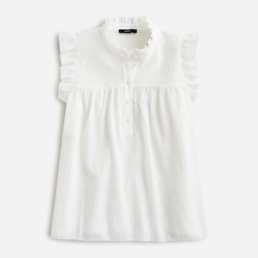 Garden top in soft gauze | J.Crew US