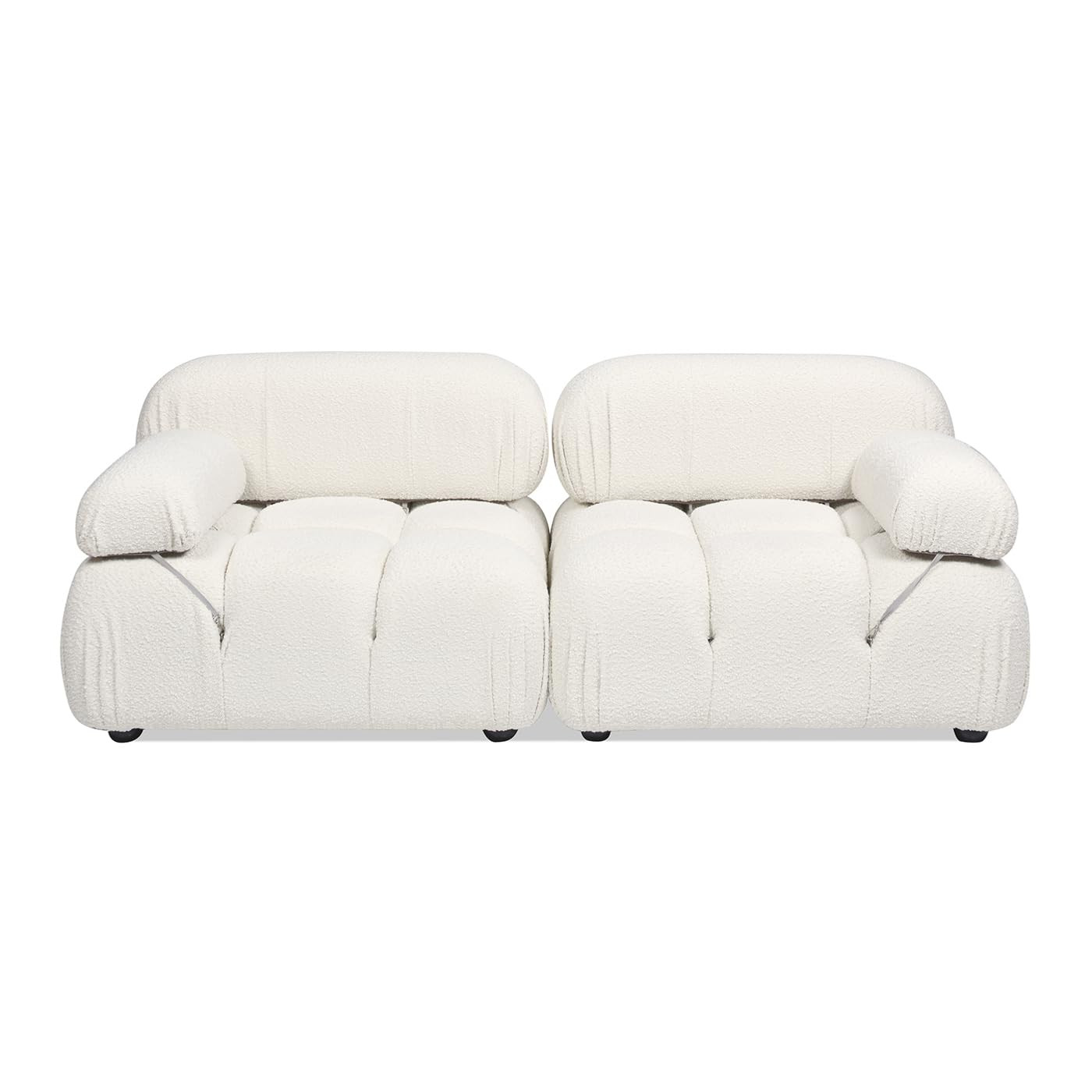 Jennifer Taylor Home Marcel 72.5" Bubble Modular Modern 2-Piece Loveseat Sofa | Amazon (US)